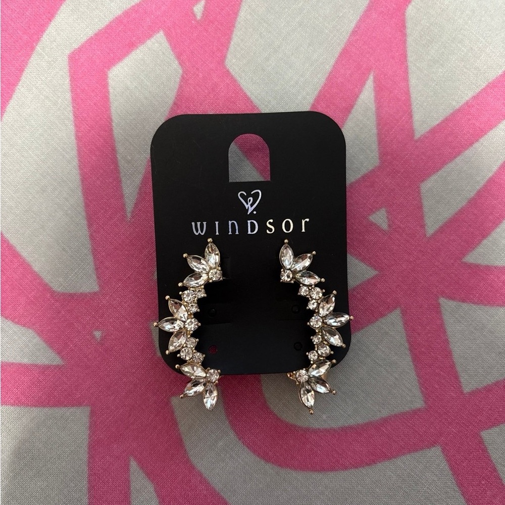 Windsor Rhinestone Ear Climber